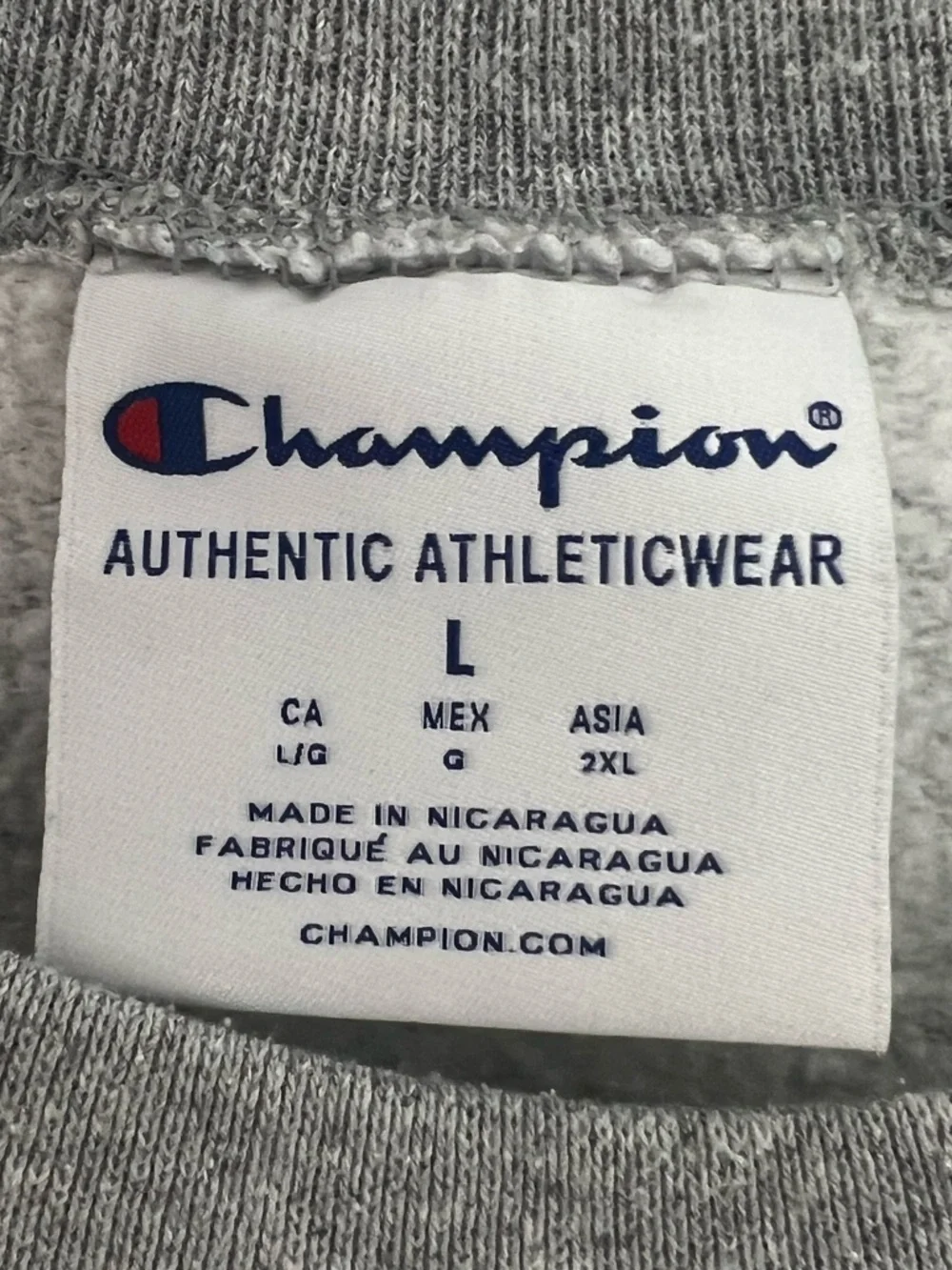 Champion Grey Wake Forest School of Law Crewneck Sweatshirt - Picture 6 of 11